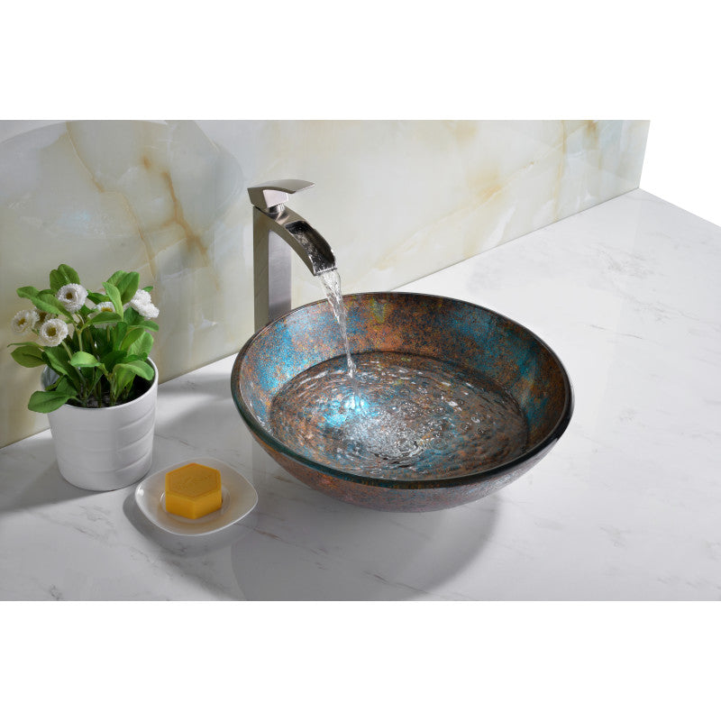 Stellar Series Deco-Glass Vessel Sink