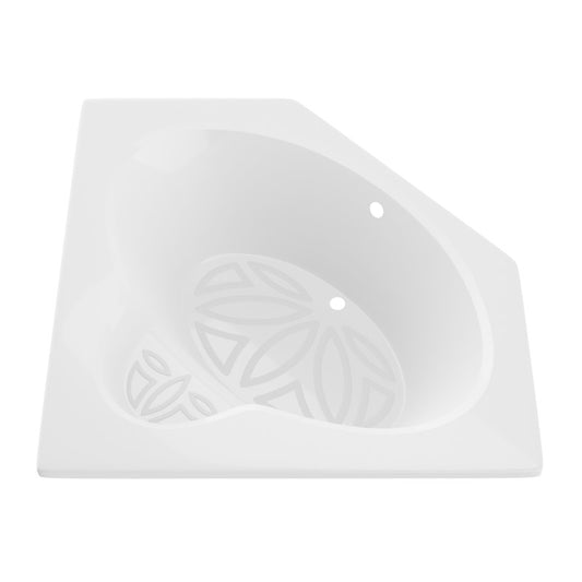 AZ6060SS - Rana 5 ft. Acrylic Center Drain Corner Bathtub in White