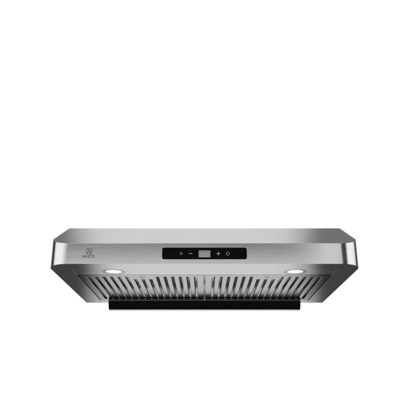 Under Cabinet Range Hood 30 inch | Ducted Kitchen over Stove Vent | Washable Baffle filter, LED Lights & Stainless Steel Finish | RH-AZ0376TSS