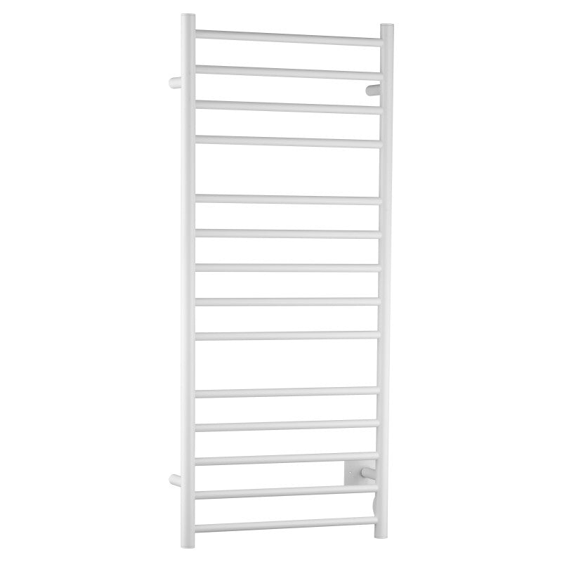 TW-WM105WH - Elgon 14-Bar Carbon Steel Wall Mounted Electric Towel Warmer Rack in White