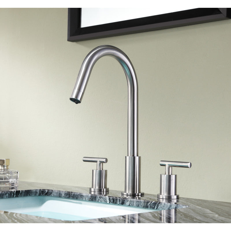 L-AZ191BN - Spartan 8 in. Widespread 2-Handle Bathroom Faucet in Brushed Nickel