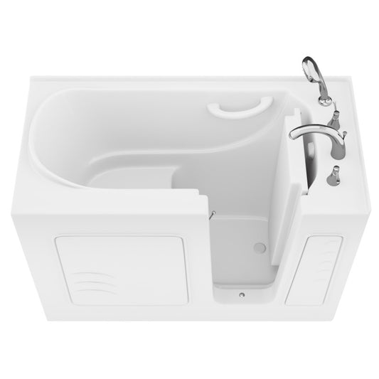 AZB2653RWS - Value Series 26 in. x 53 in. Right Drain Quick Fill Walk-In Soaking Tub in White