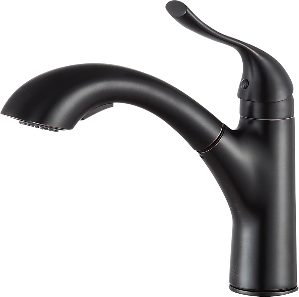KF-AZ205ORB - Di Piazza Single-Handle Pull-Out Sprayer Kitchen Faucet in Oil Rubbed Bronze
