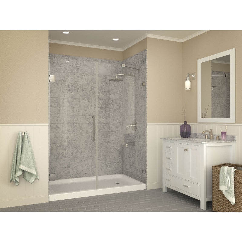 SB-AZ04RD - Tier 36 x 60  in. Right Drain Single Threshold Shower Base in White