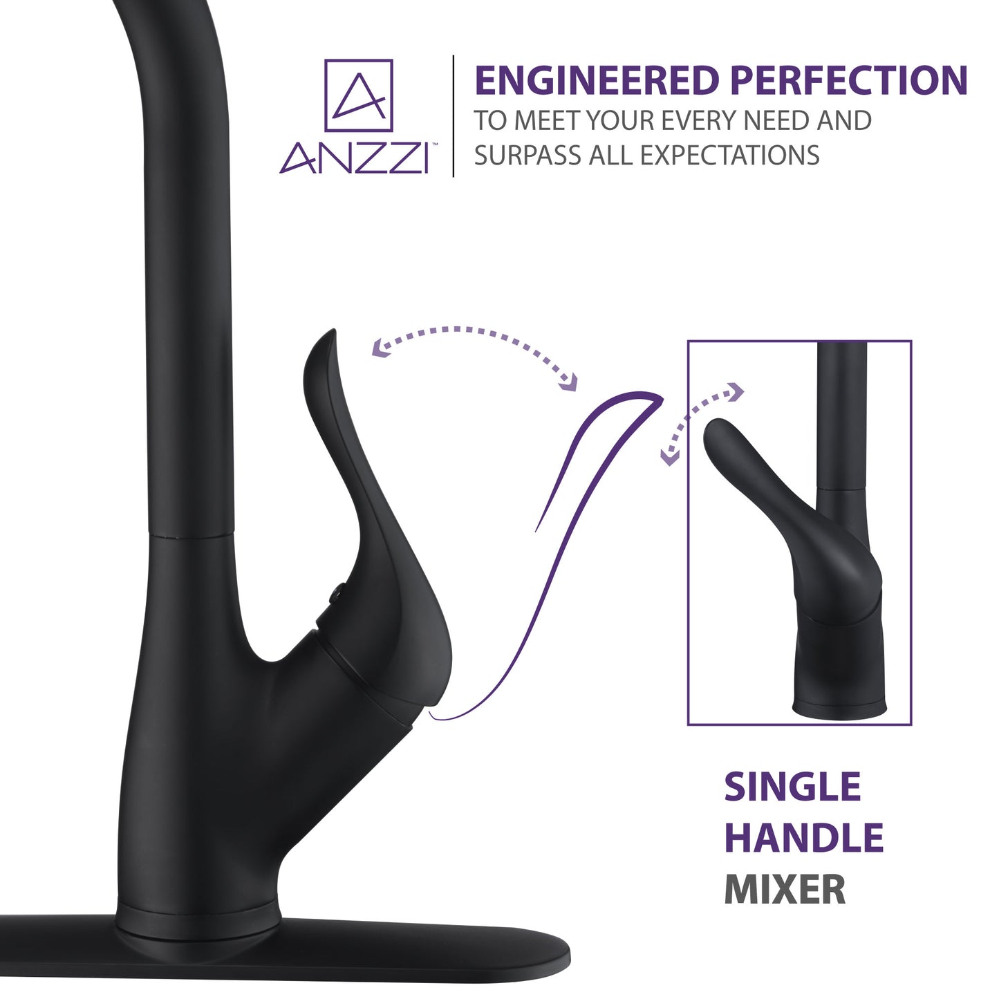 Accent Series Single-Handle Pull-Down Sprayer Kitchen Faucet