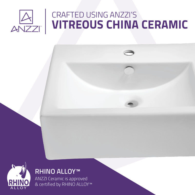 Vitruvius Series Ceramic Vessel Sink in White