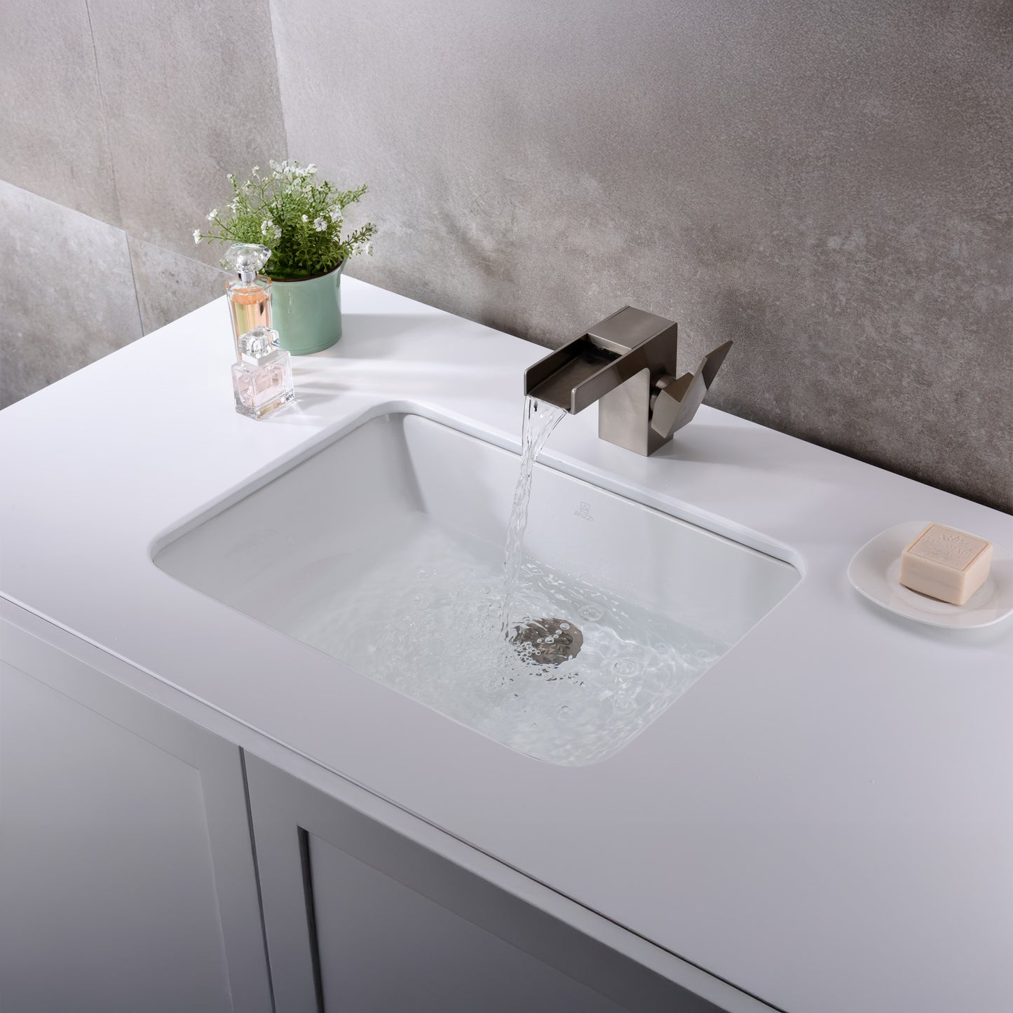 Pegasus Series 21 in. Ceramic Undermount Sink Basin in White