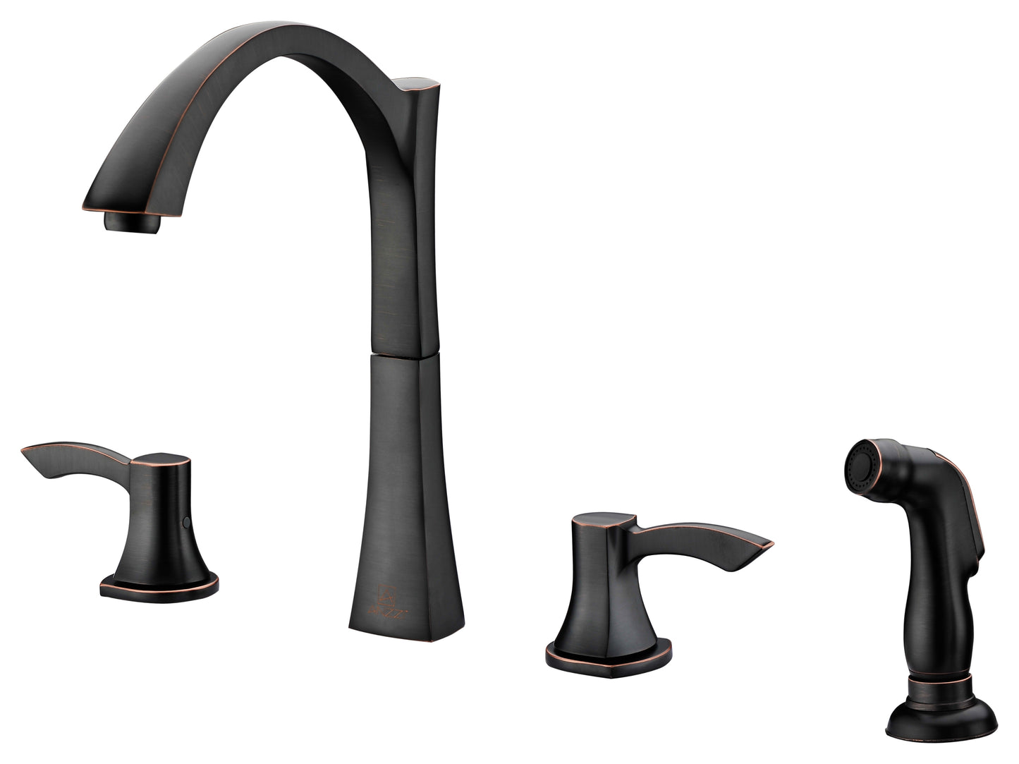 KF-AZ032ORB - Soave Series 2-Handle Standard Kitchen Faucet in Oil Rubbed Bronze