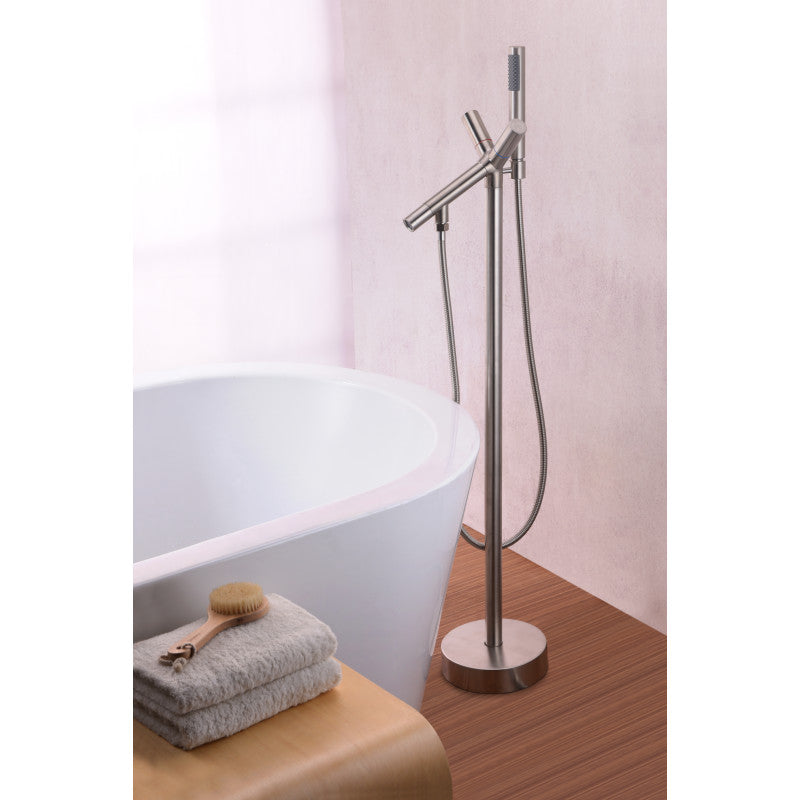 FS-AZ0042BN - Havasu 2-Handle Claw Foot Tub Faucet with Hand Shower in Brushed Nickel