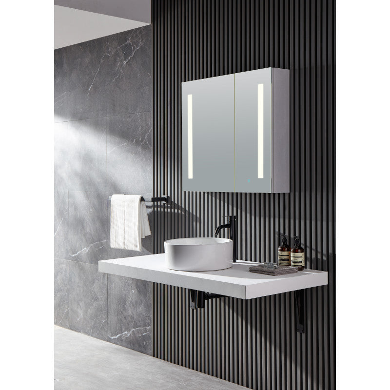 BA-LMDFVCB007AL - Ether 28 in. x 32 in. Frameless LED Mirror Bathroom Cabinet