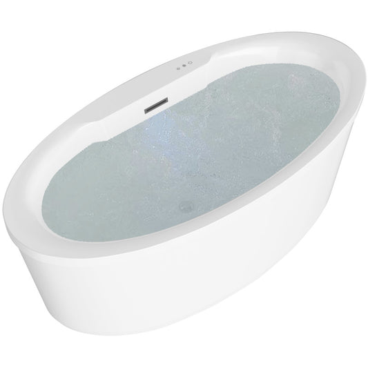 FT-AZ077 - Jarvis Series 67" Air Jetted Freestanding Acrylic Bathtub in White