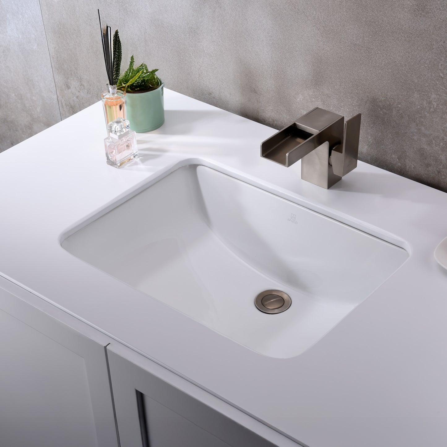 Pegasus Series 21 in. Ceramic Undermount Sink Basin in White