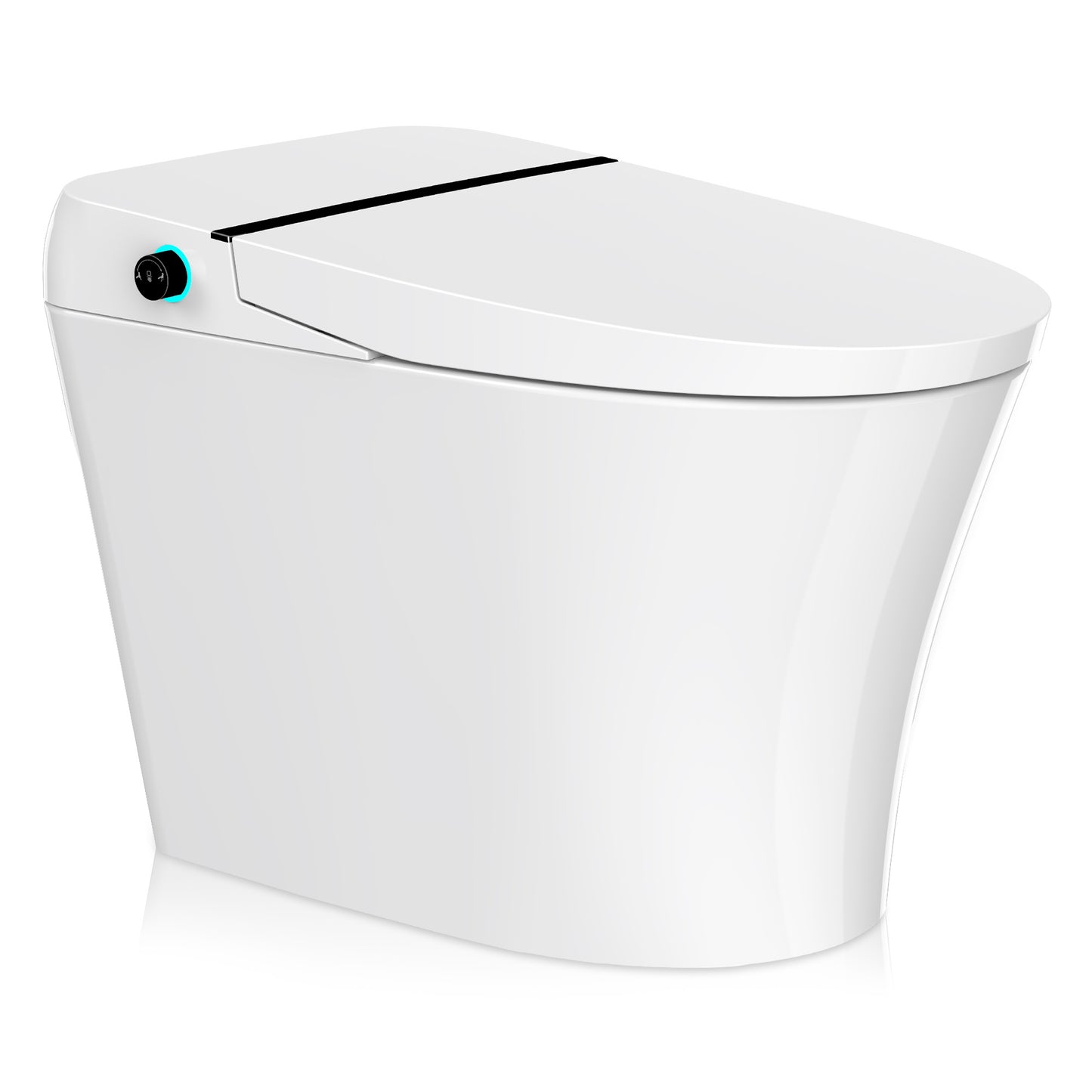 Juno 26 in. Smart Toilet and Bidet Set in White with Heated Seat, Front & Rear Wash, Foot Sensor, and Remote Control