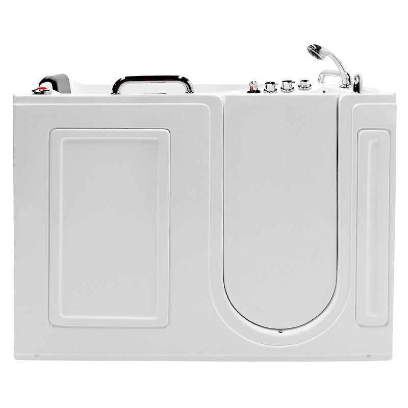 27 in. x 53 in. Left Drain Walk-In Whirlpool and Air Tub with Total Spa Suite in White