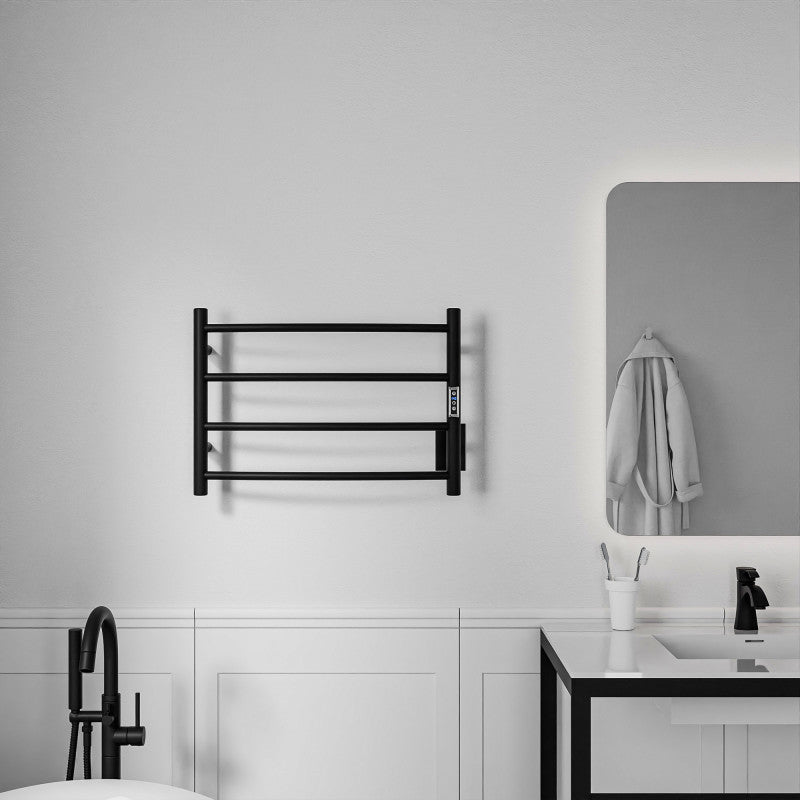 Glow 4-Bar Stainless Steel Wall Mounted Towel Warmer