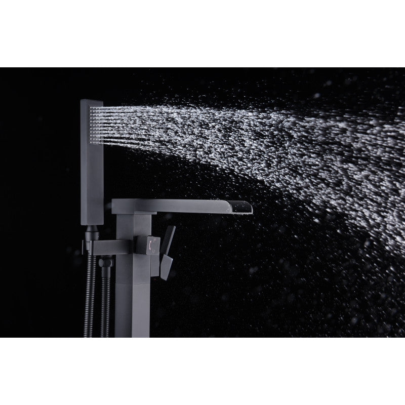 Union 2-Handle Claw Foot Tub Faucet with Hand Shower