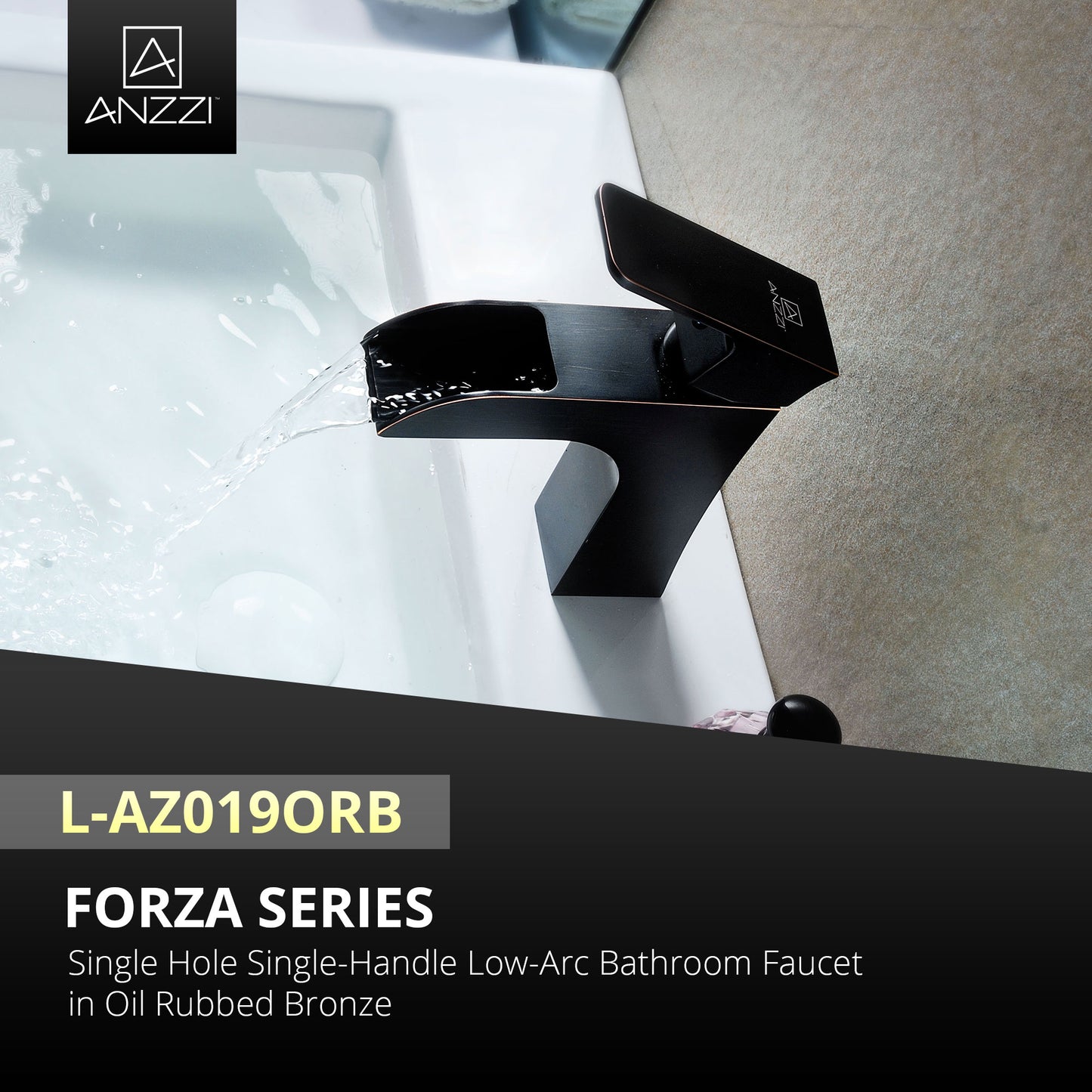 Forza Series Single Hole Single-Handle Low-Arc Bathroom Faucet