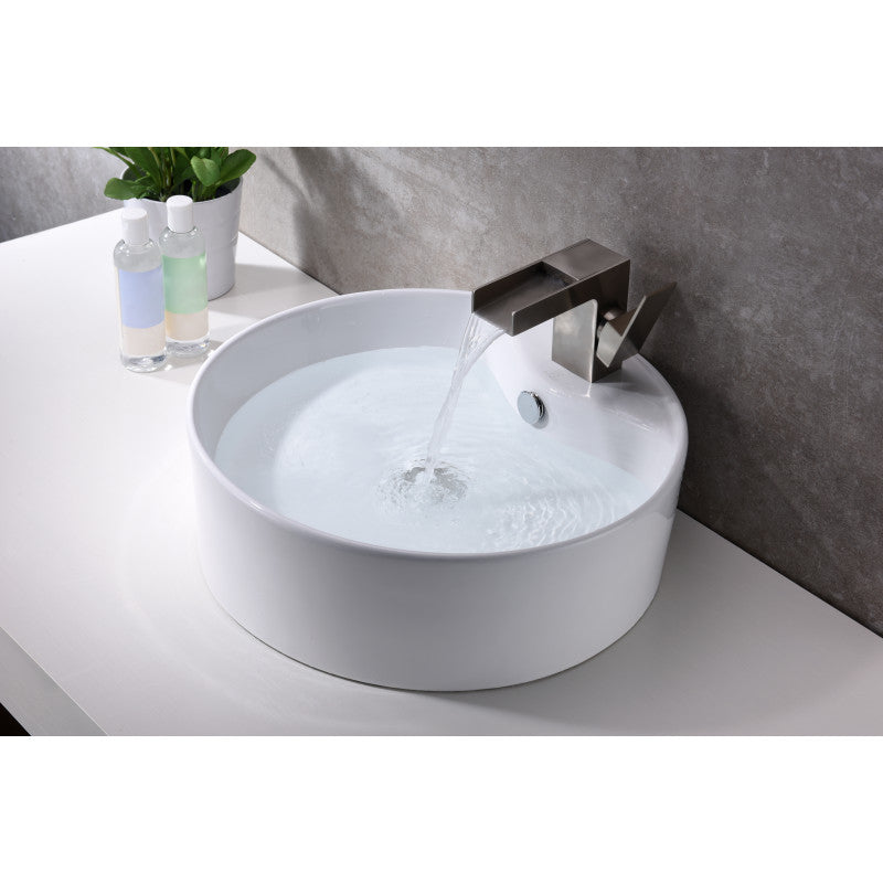 Vitruvius Series Ceramic Vessel Sink in White