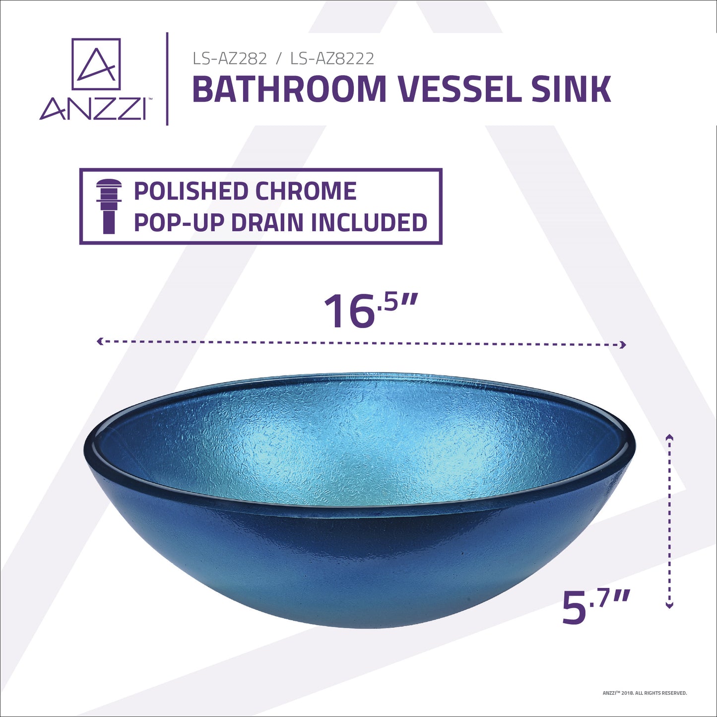 Gardena Series Deco-Glass Vessel Sink
