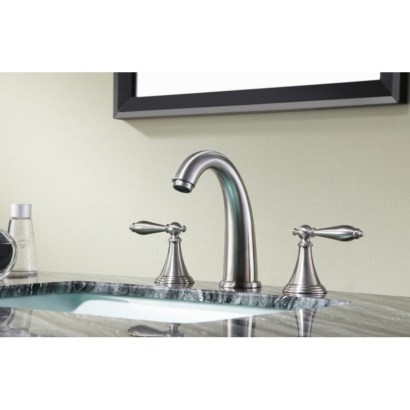 L-AZ185BN - Queen 8 in. Widespread 2-Handle Bathroom Faucet in Brushed Nickel