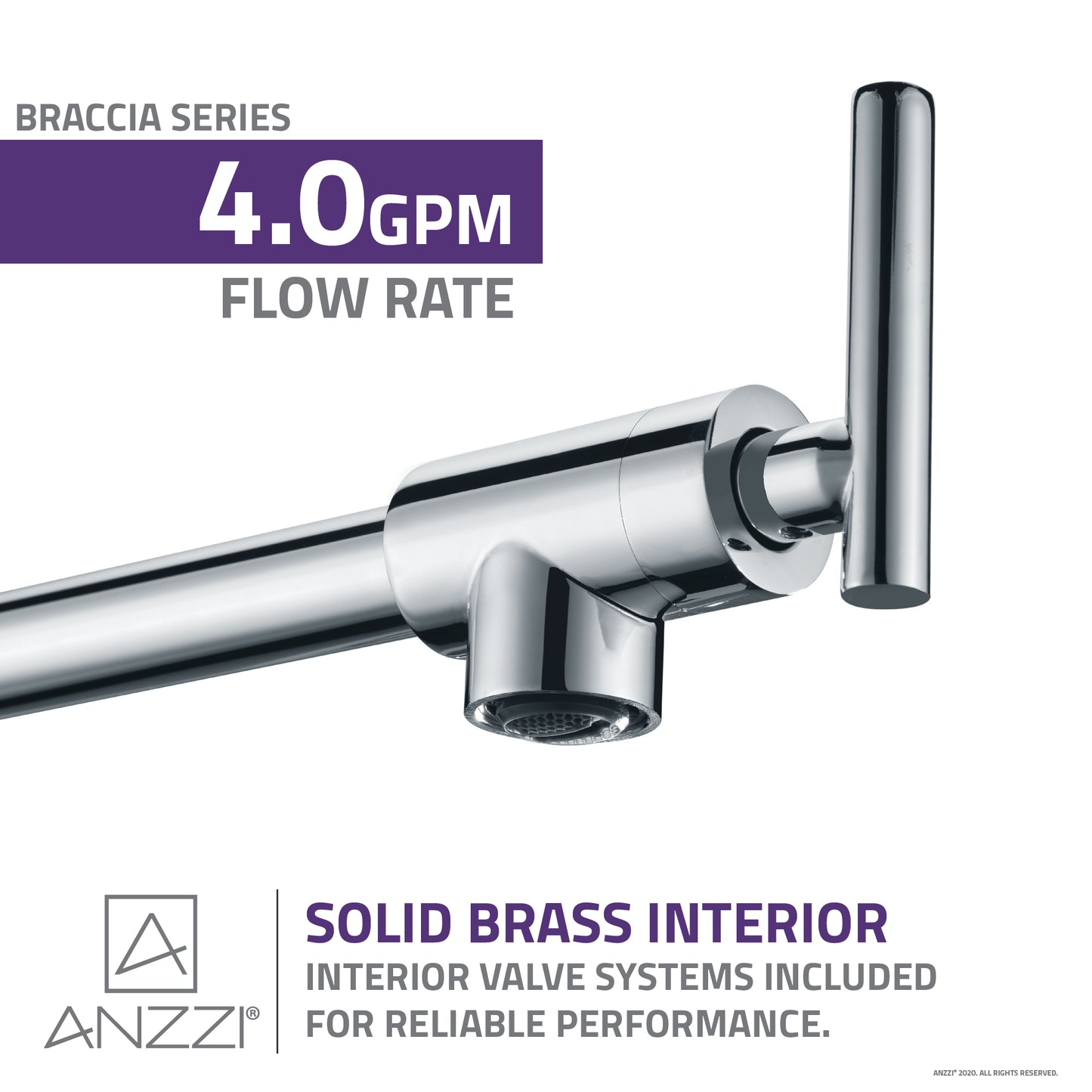Braccia Series 24" Wall Mounted Pot Filler