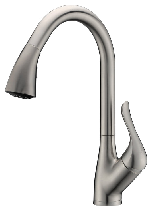 KF-AZ031BN - Accent Series Single-Handle Pull-Down Sprayer Kitchen Faucet in Brushed Nickel