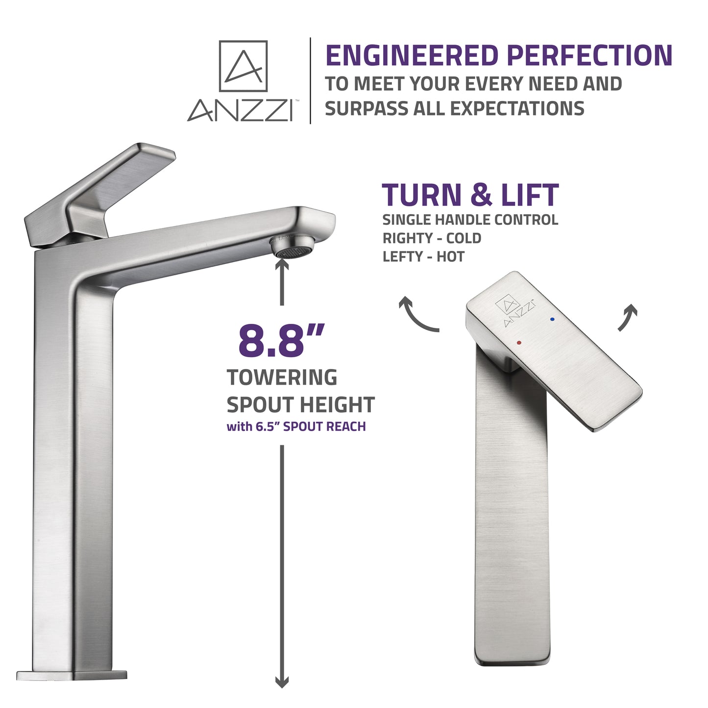 Valor Single Hole Single-Handle Bathroom Faucet