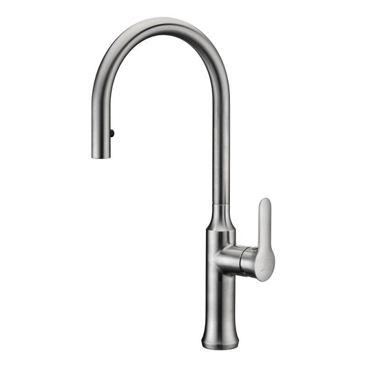 KF-AZ1068BN - Cresent Single Handle Pull-Down Sprayer Kitchen Faucet in Brushed Nickel