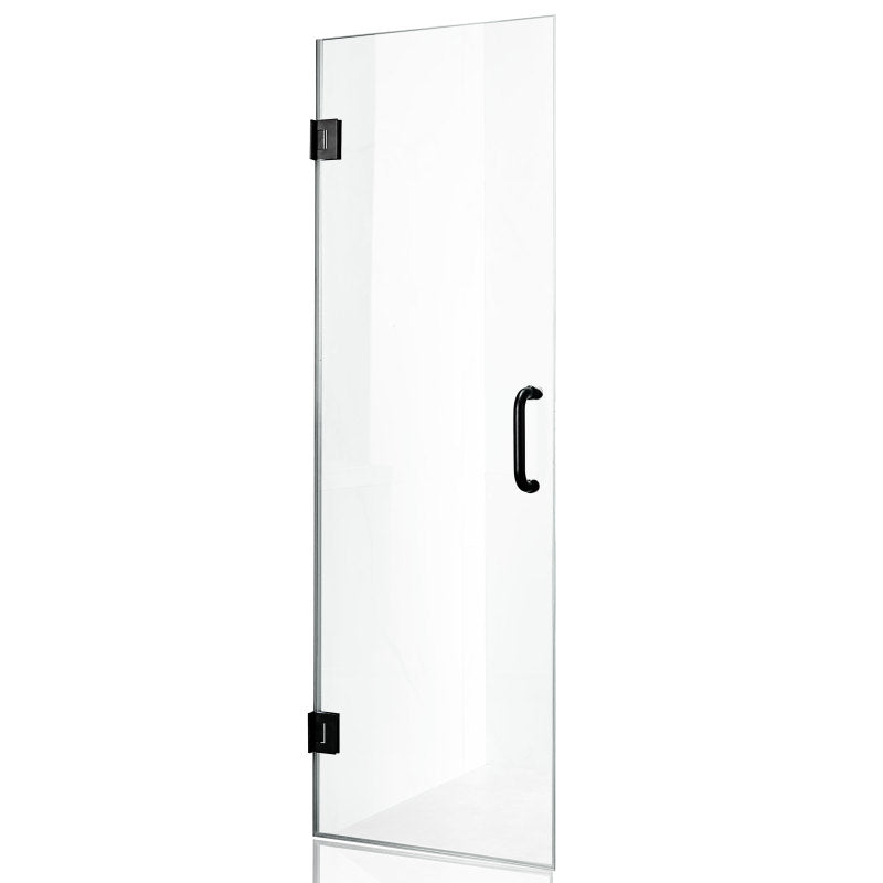 Passion Series 30 in. by 72 in. Frameless Hinged Shower Door with Handle