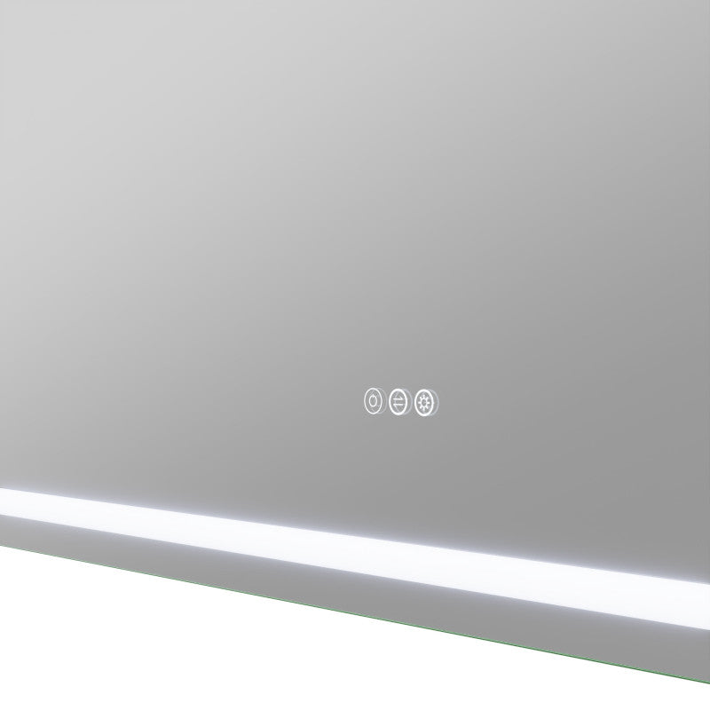 36-in. x 60-in. Frameless LED Front/Back Light Bathroom Mirror w/Defogger