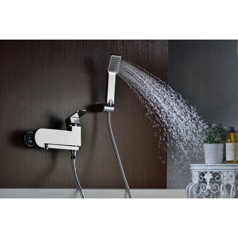 Echo Series 1-Handle 1-Spray Tub and Shower Faucet in Polished Chrome