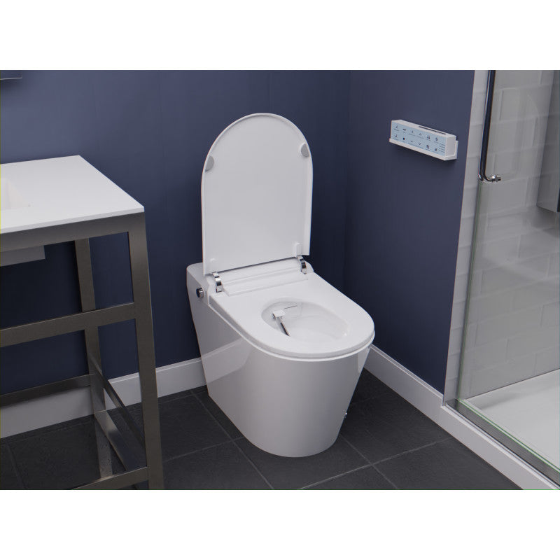 ENVO Echo Elongated Smart Toilet Bidet in White with Auto Open, Auto Close, Auto Flush, and Heated Seat