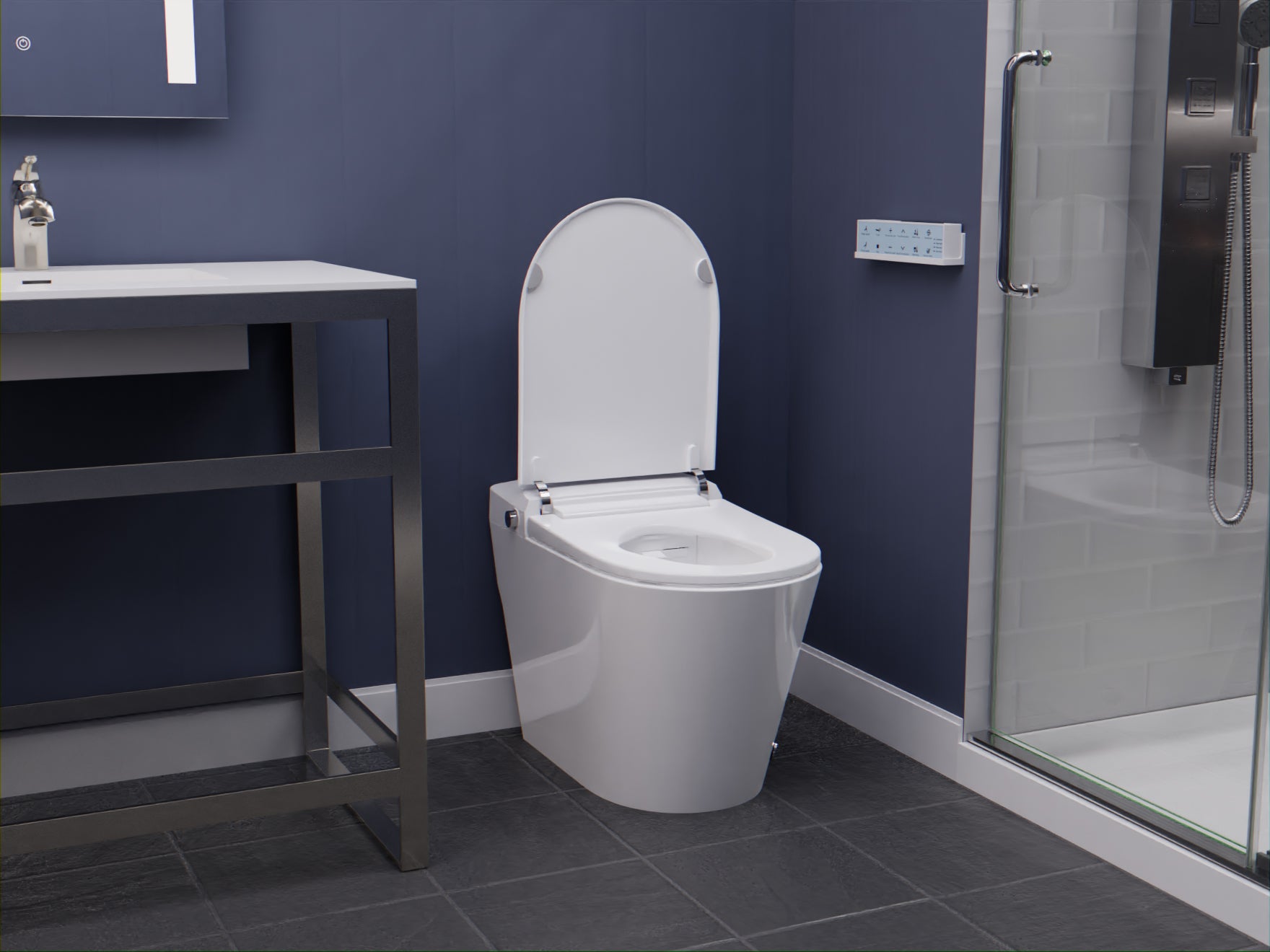 TL-ST950WIFI-WH - ENVO Echo Elongated Smart Toilet Bidet in White with Auto Open, Auto Flush, Voice and Wifi Controls
