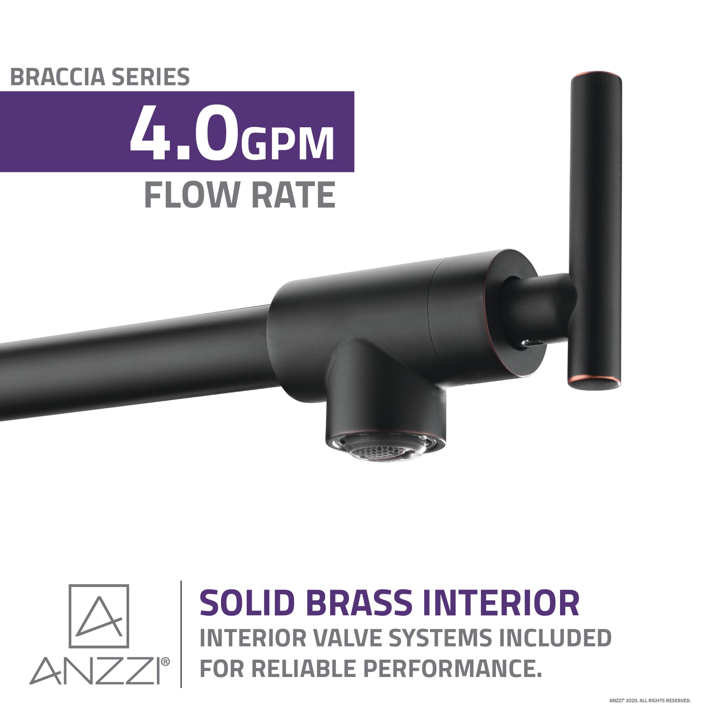Braccia Series 24" Wall Mounted Pot Filler