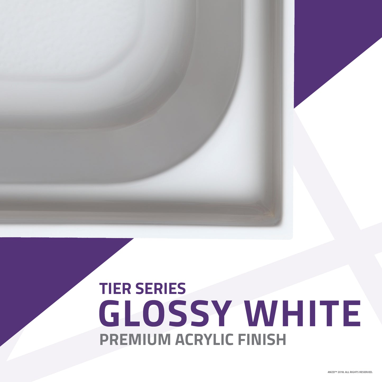 Tier 36 x 60 in. Single Threshold Shower Base in White