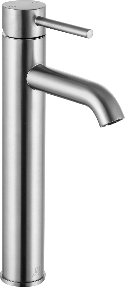 L-AZ108BN - Valle Single Hole Single Handle Bathroom Faucet in Brushed Nickel