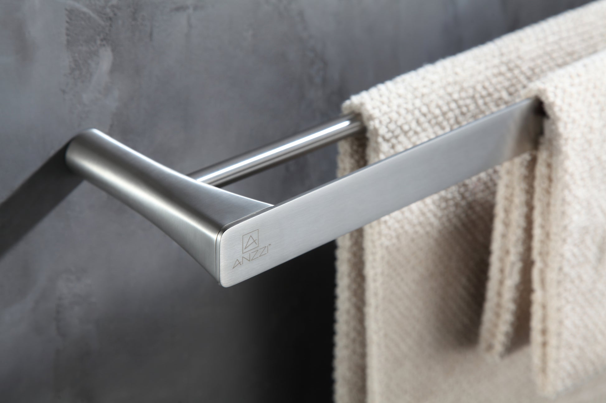 AC-AZ057BN - Caster 3 Series Towel Bar in Brushed Nickel