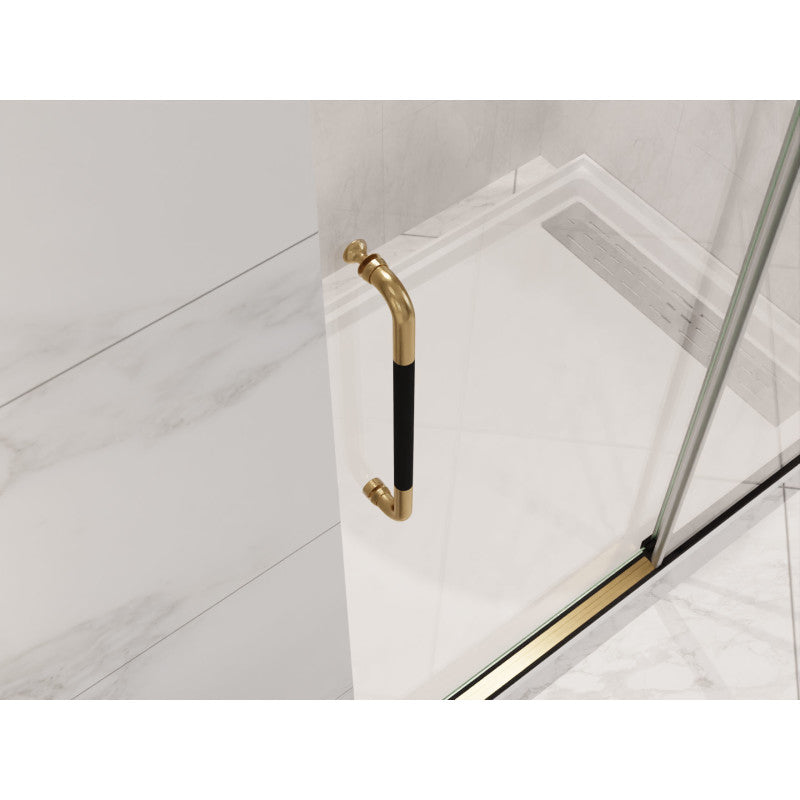 Madam Series 48 in. by 76 in. Frameless Sliding Shower Door with Handle