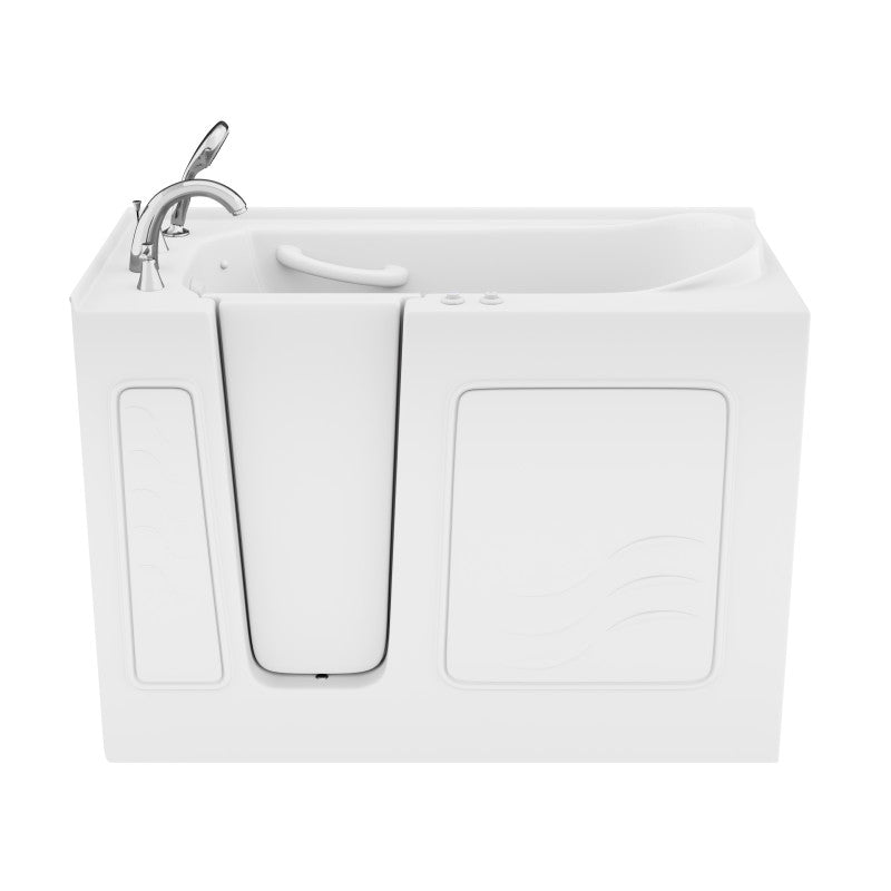 Value Series 26 in. x 53 in. Left Drain Quick Fill Walk-In Whirlpool and Air Tub in White