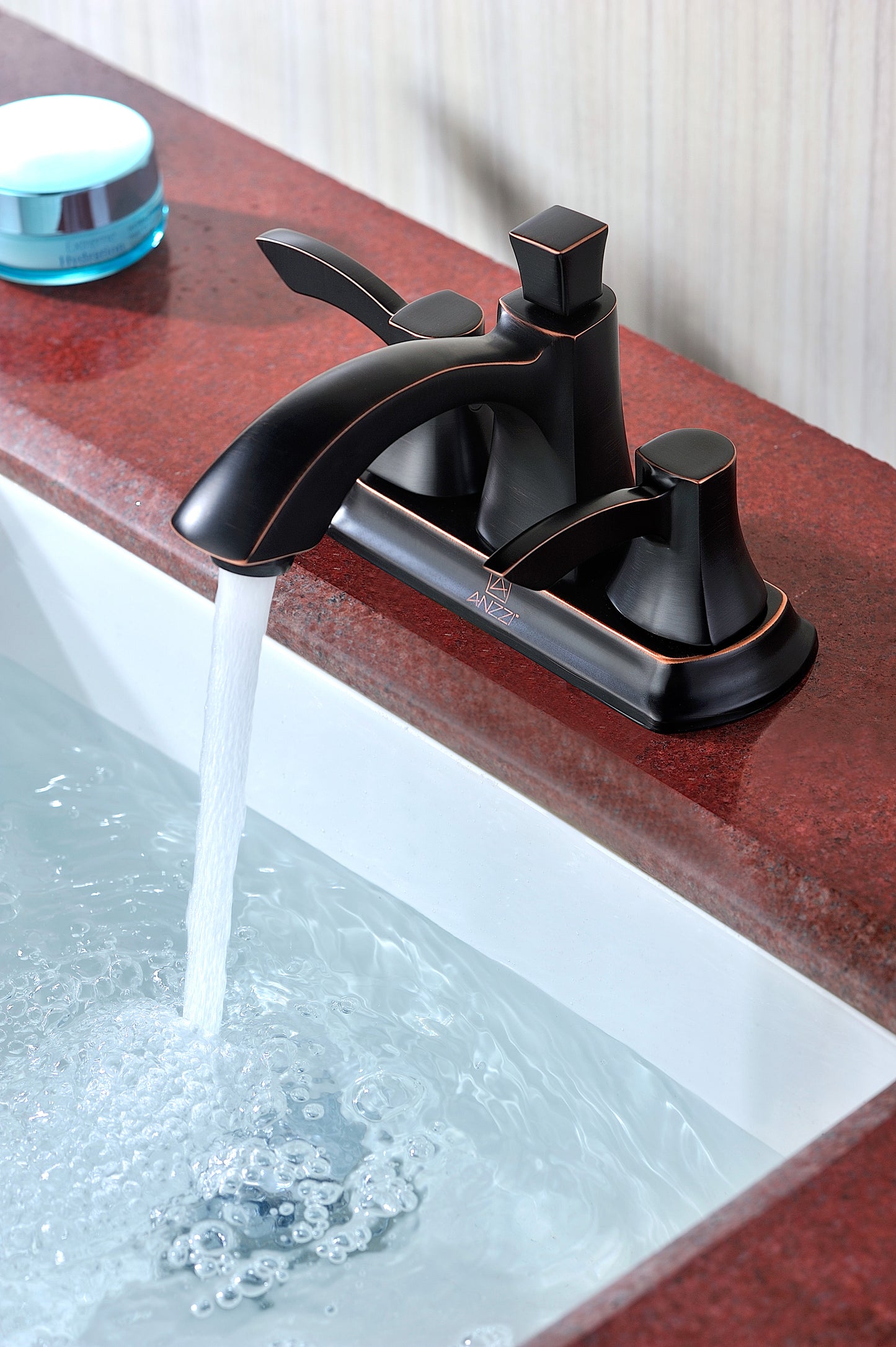 Vista Series 4 in. Centerset 2-Handle Mid-Arc Bathroom Faucet