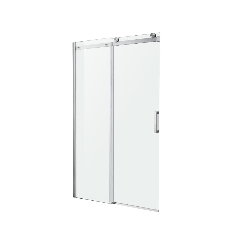 Rhodes Series 48 in. x 76 in. Frameless Sliding Shower Door with Handle