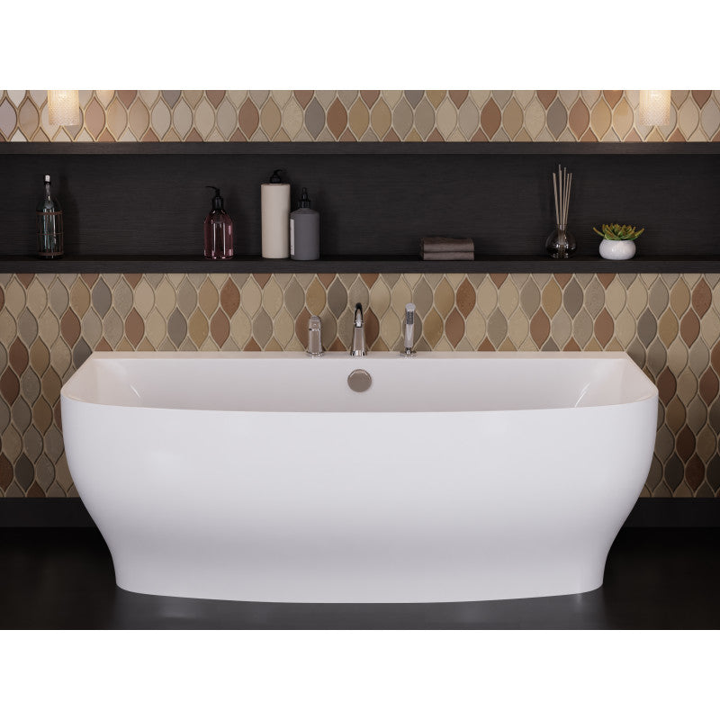 FT-FR112473CH - Bank Series 5.41 Ft. Freestanding Bathtub With Deck ...