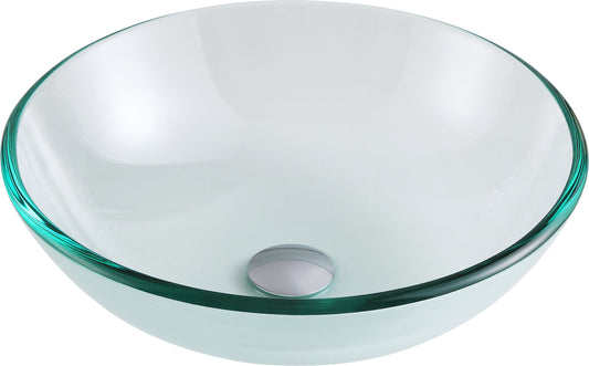 Spa World - Rhoads 16 in. Tempered Glass Vessel Sink