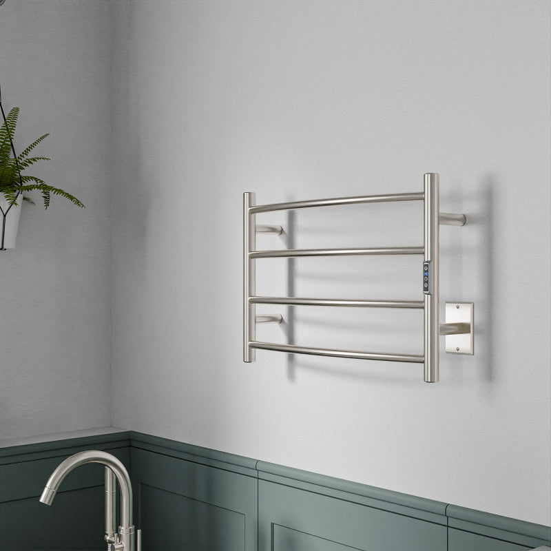 Glow 4-Bar Stainless Steel Wall Mounted Towel Warmer