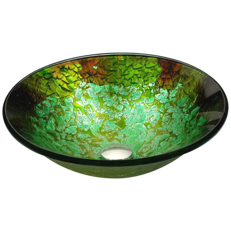 LS-AZ8214 - Makata Series Vessel Sink in Emerald Burst