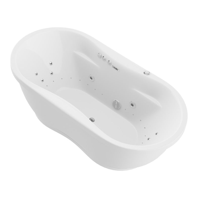 FT-AZ102 - Lori 71 in. Whirlpool and Air Bath Tub in White