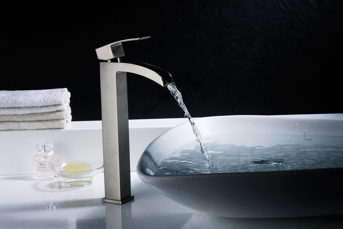 Key Series Single Hole Single-Handle Vessel Bathroom Faucet