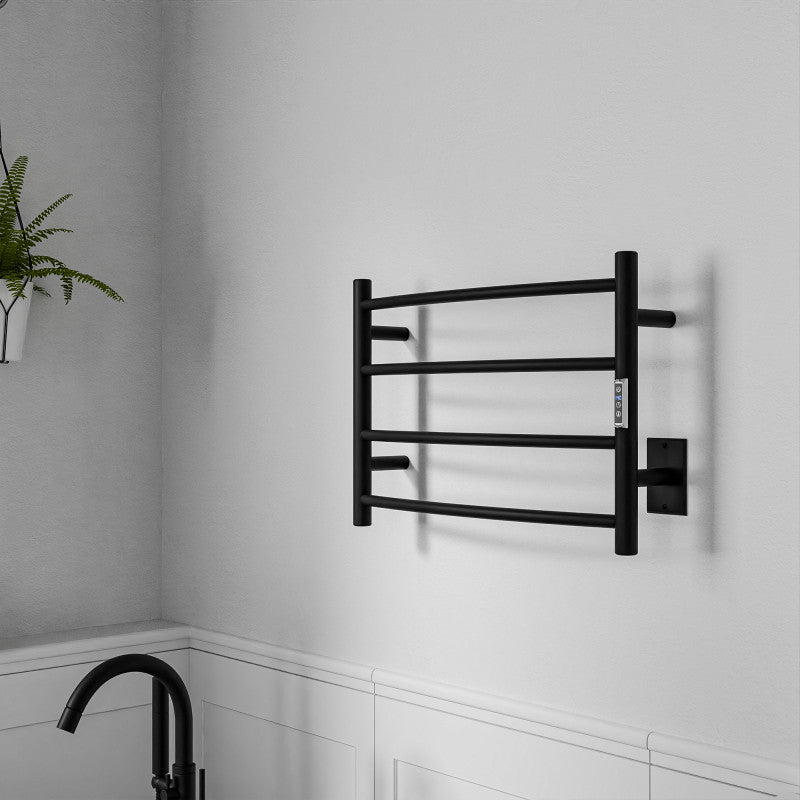 Glow 4-Bar Stainless Steel Wall Mounted Towel Warmer