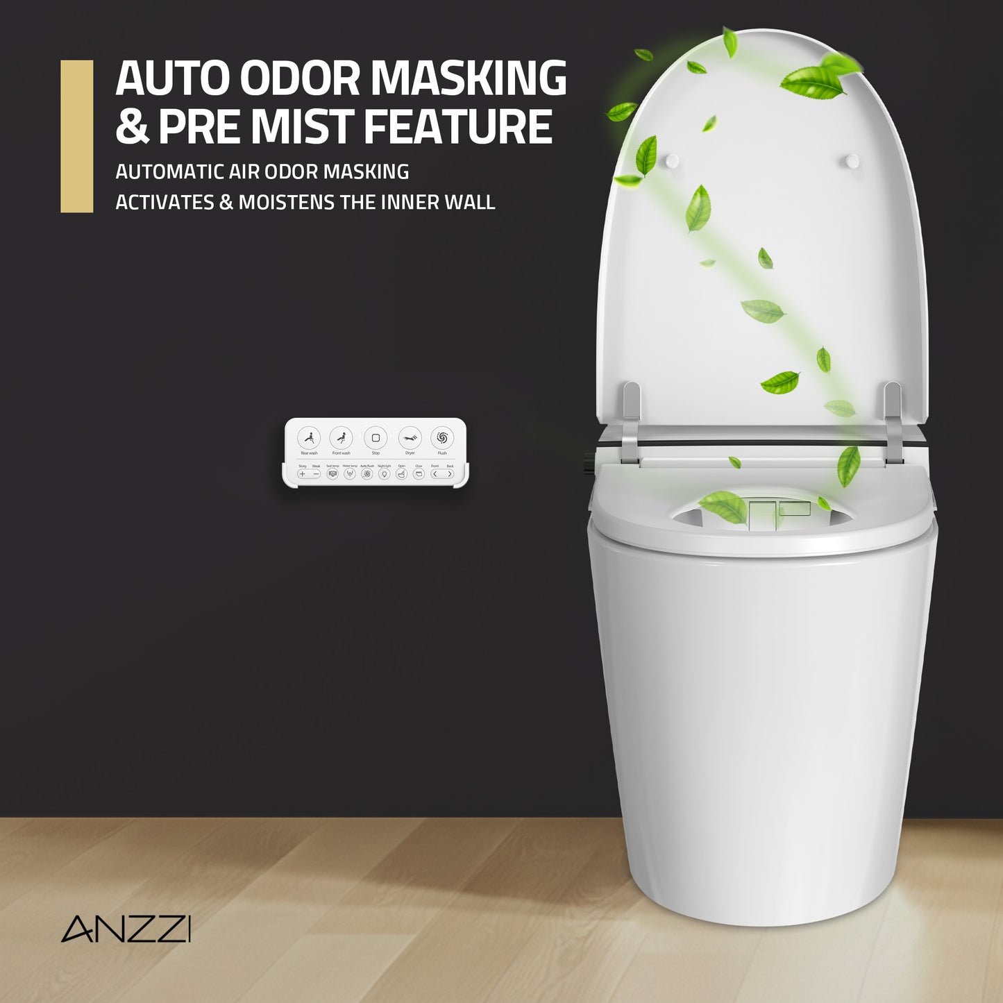 Juno 26 in. Smart Toilet and Bidet Set in White with Heated Seat, Front & Rear Wash, Foot Sensor, and Remote Control