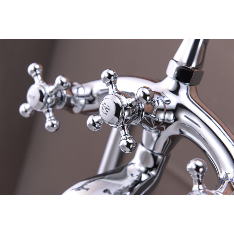 Tugela 3-Handle Claw Foot Tub Faucet with Hand Shower